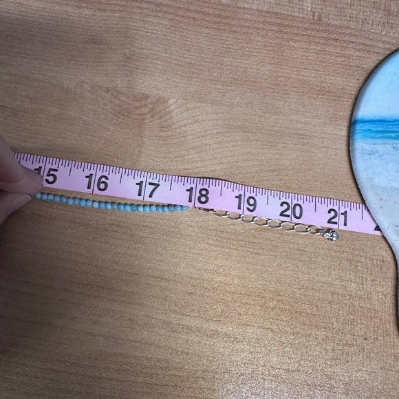 Turquoise mini bead necklace with pendant by Jay King - Picture 11 of 12